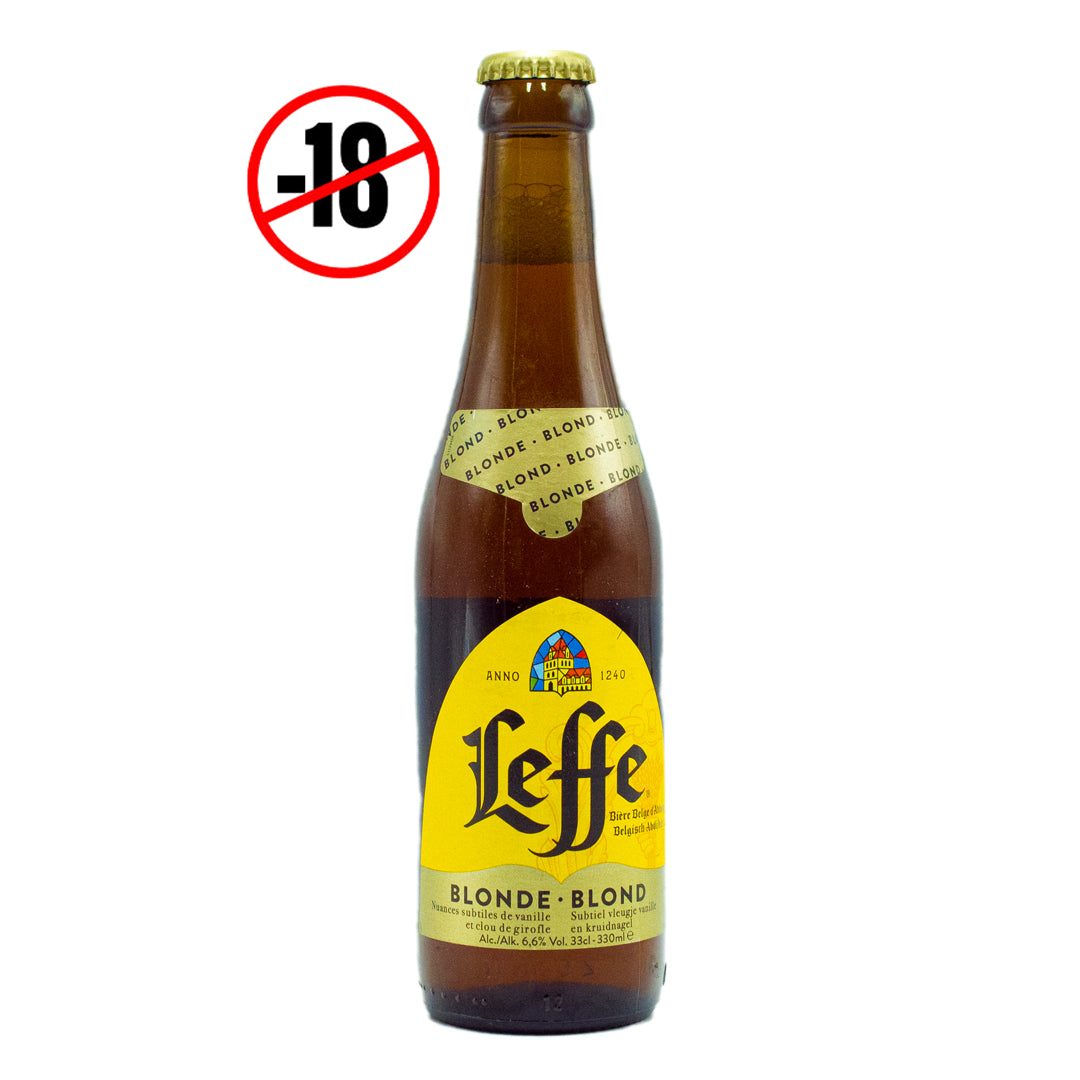 Leffe blonde beer from Belgium 6.6% 300ml