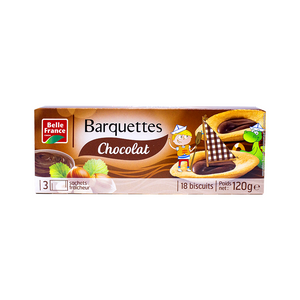 Belle France Biscuit Barquettes Chocolate 120g