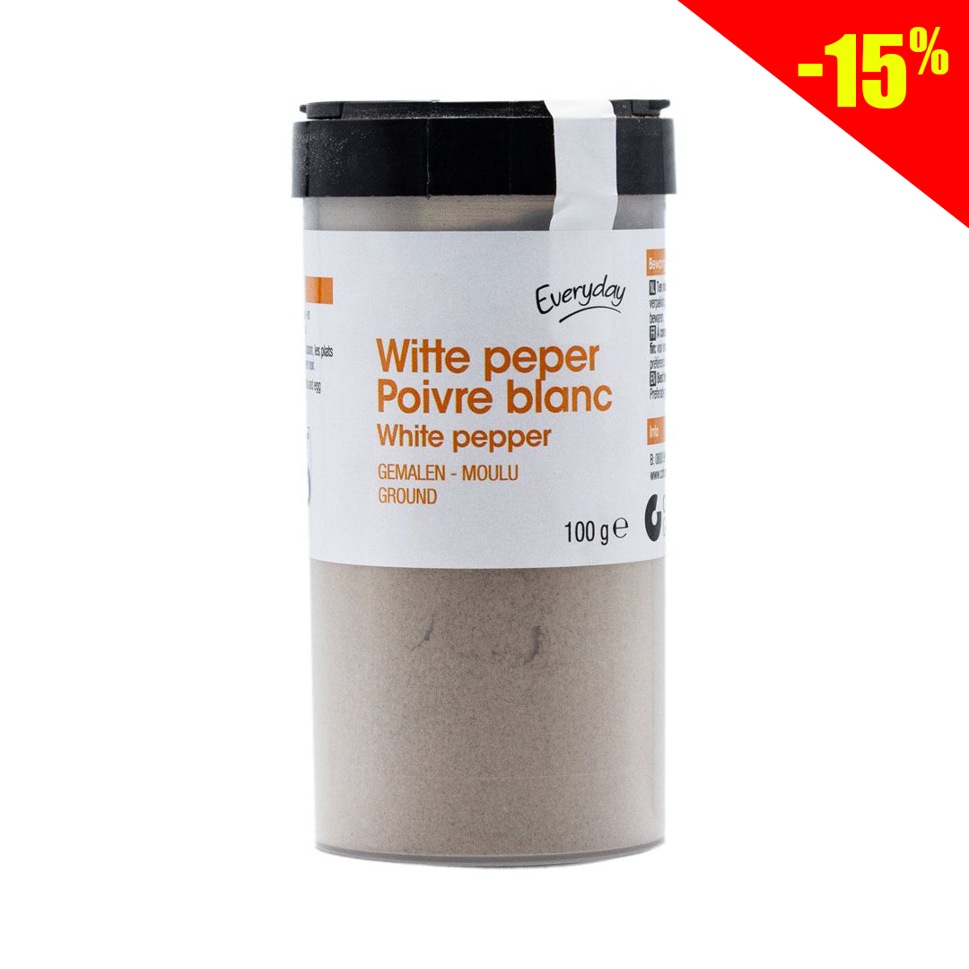 Everyday ground white pepper 100g