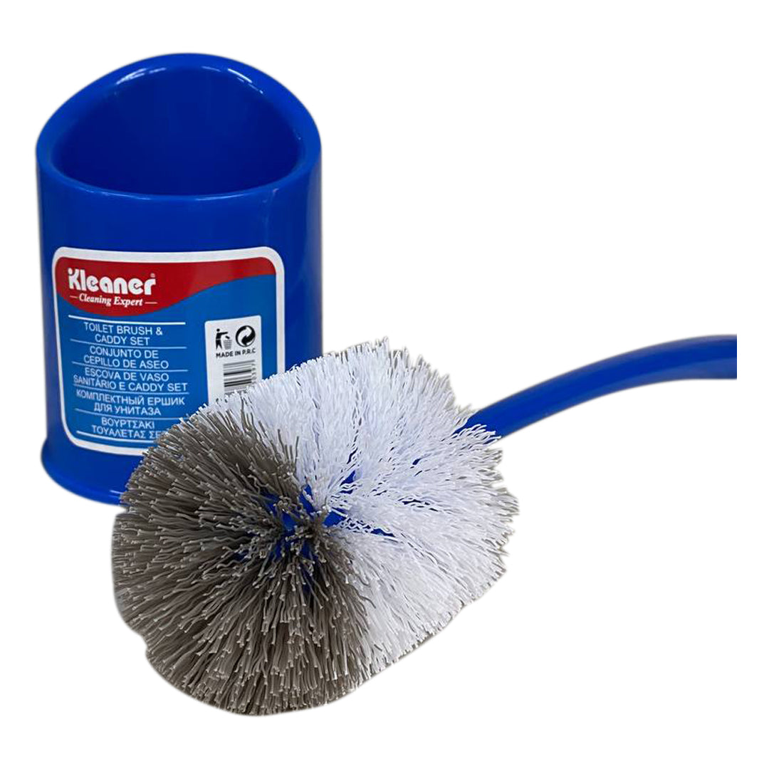 Kleaner toilet brush and holder set