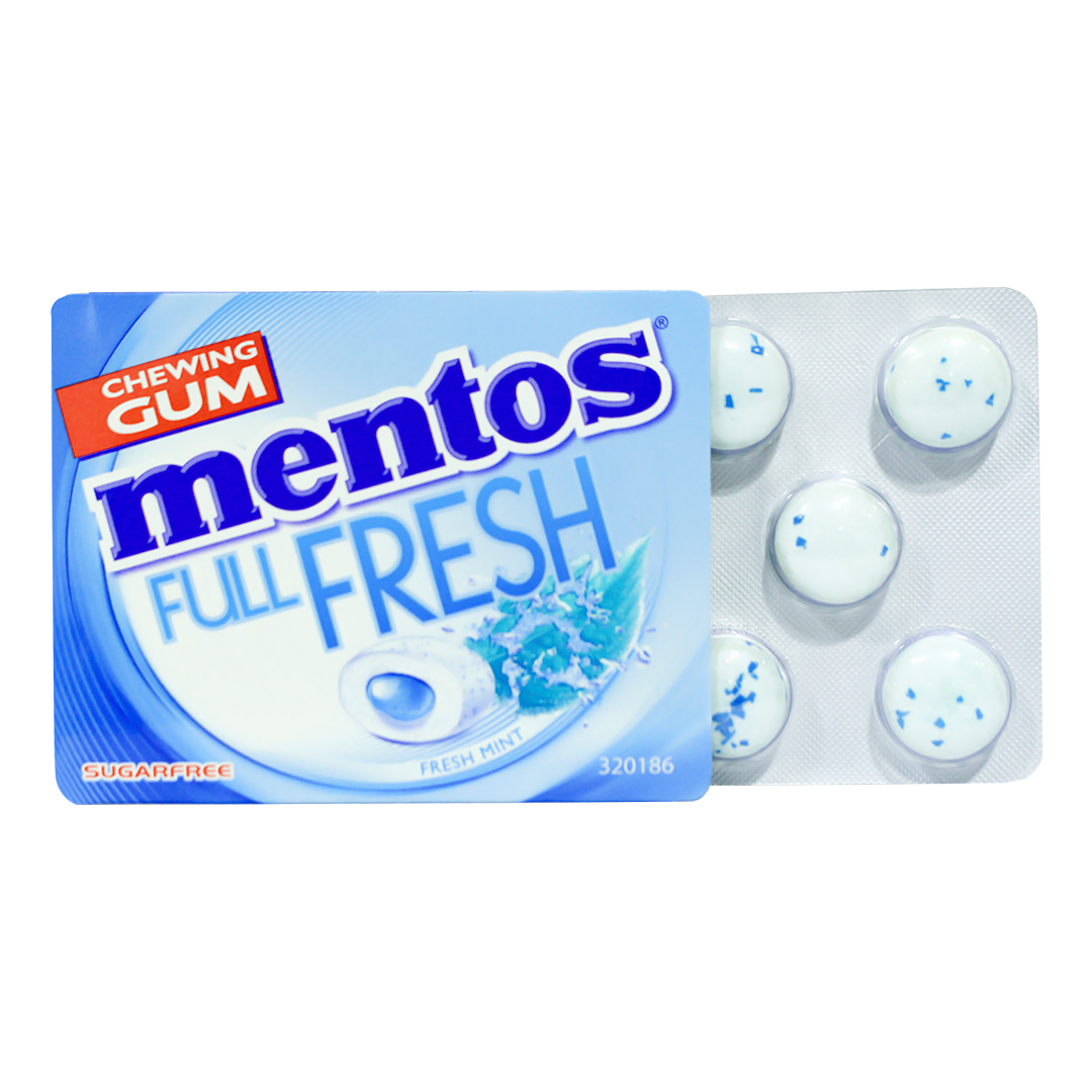 Mentos chewing gum full fresh with green tea sugar-free 8 pieces 14g