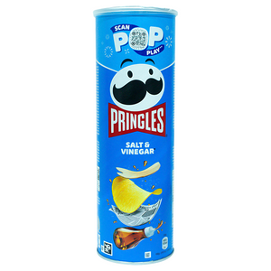Pringles salt and vinegar flavored snacks 165g