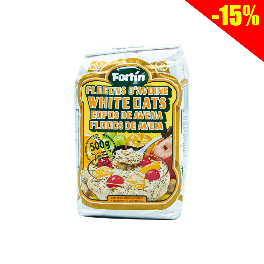 Fortin white oat flakes 500g