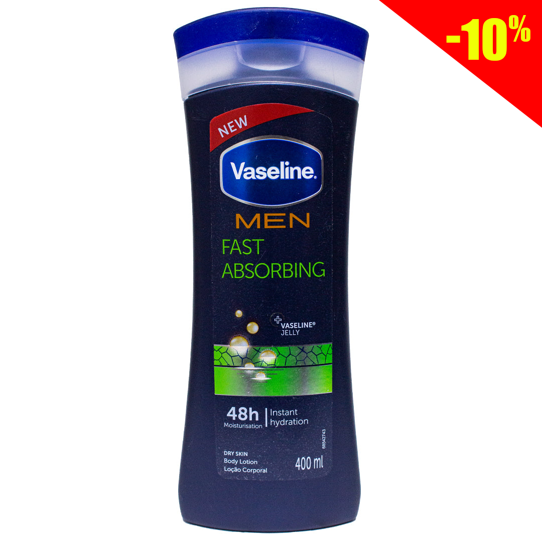 Vaseline lotion for men, fast absorption 48h 400ml