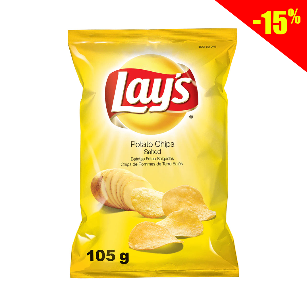 Lay's salted potato chips 105g