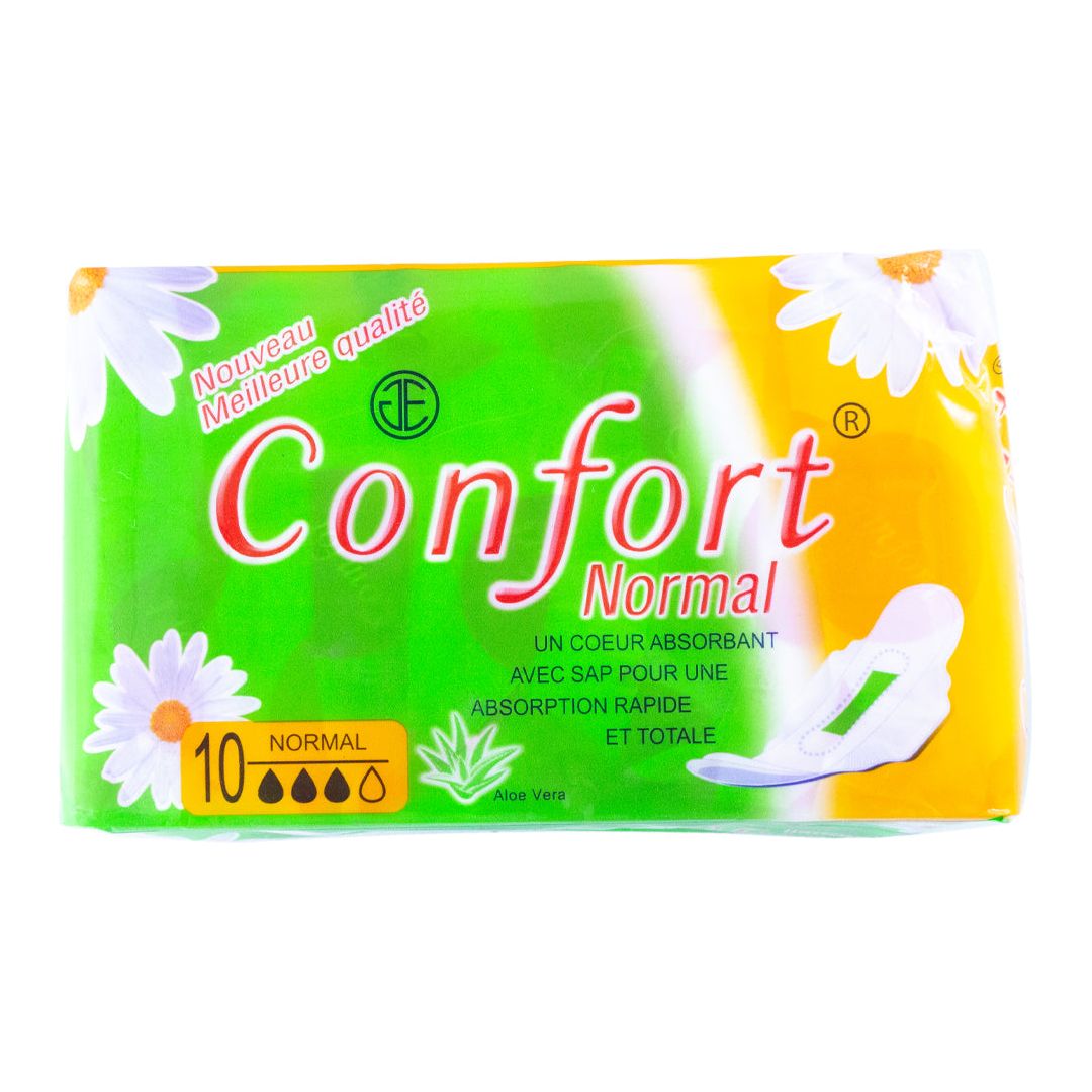 Comfort sanitary pads normal absorbent core with sap 10 pieces