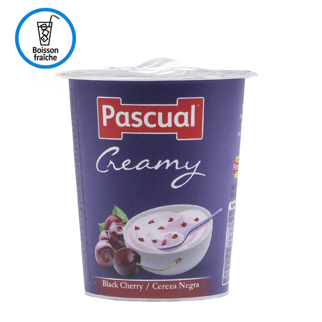 Pascual black cherry yogurt 125g