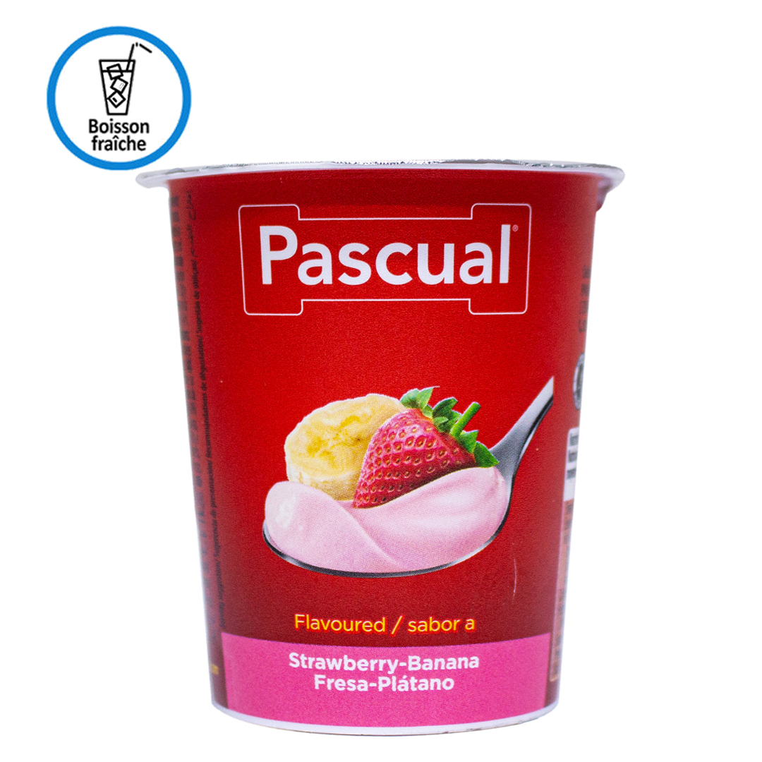 Pascual strawberry and banana yogurt 125g