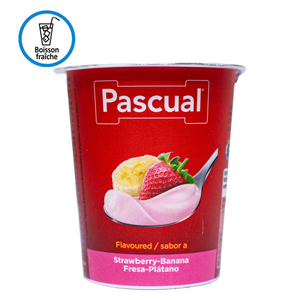 Pascual strawberry and banana yogurt 125g