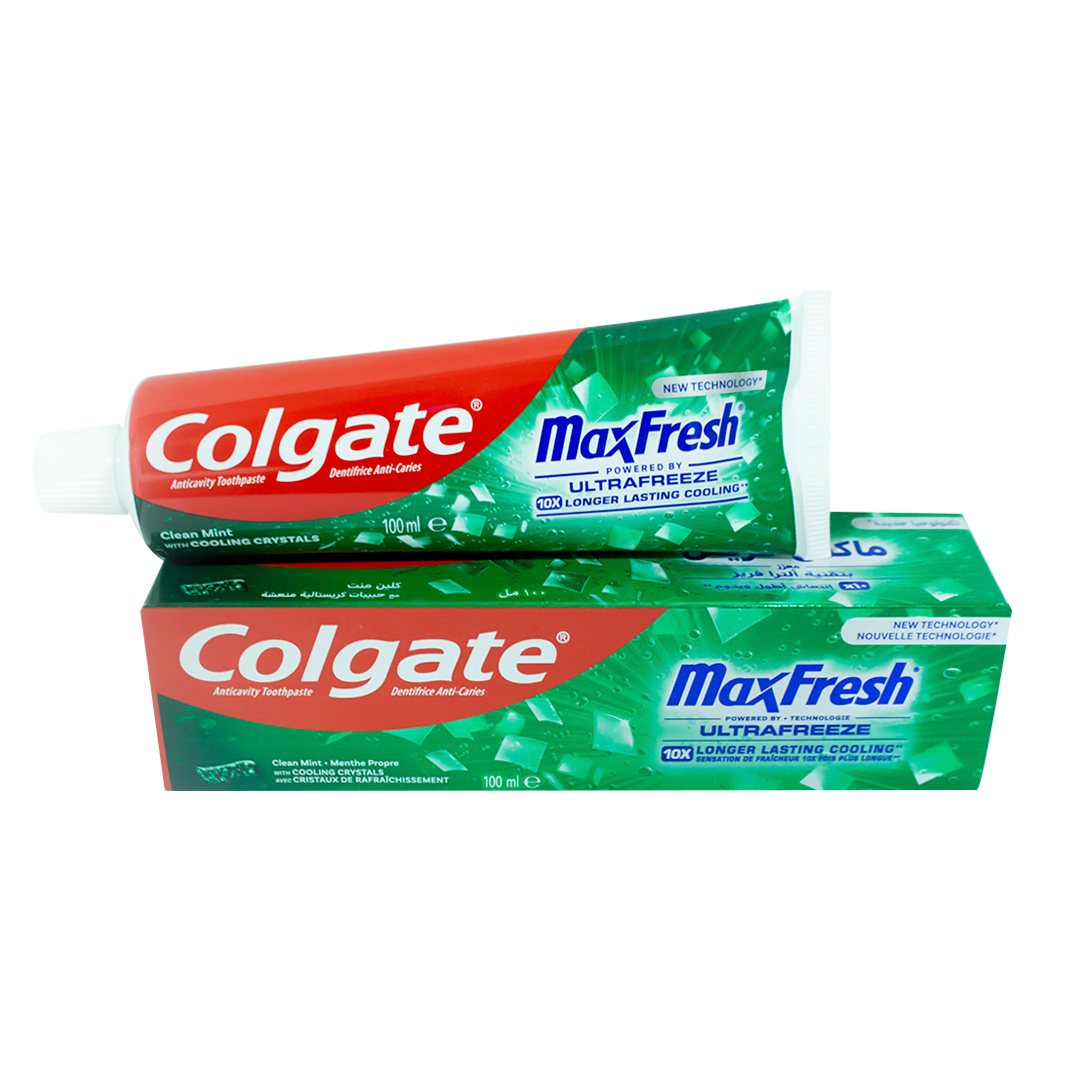 Colgate MaxFresh clean mint toothpaste with cooling crystals 100ml