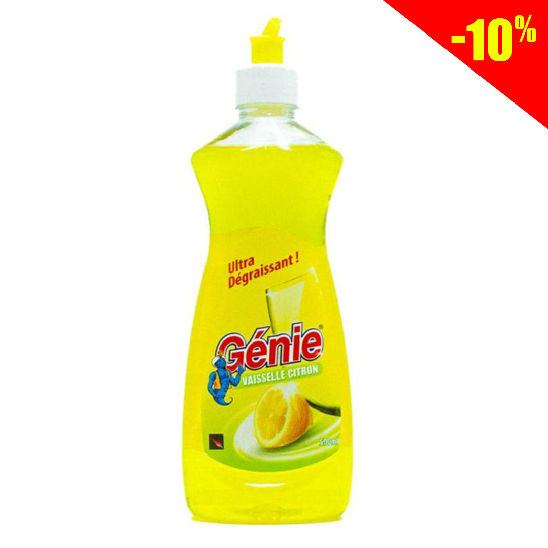 Genie ultra degreaser for dishes lemon 500ml