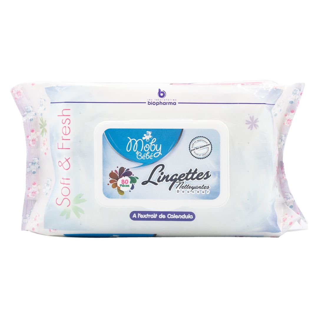 Moby baby fresh cleaning wipes for baby 80 pieces