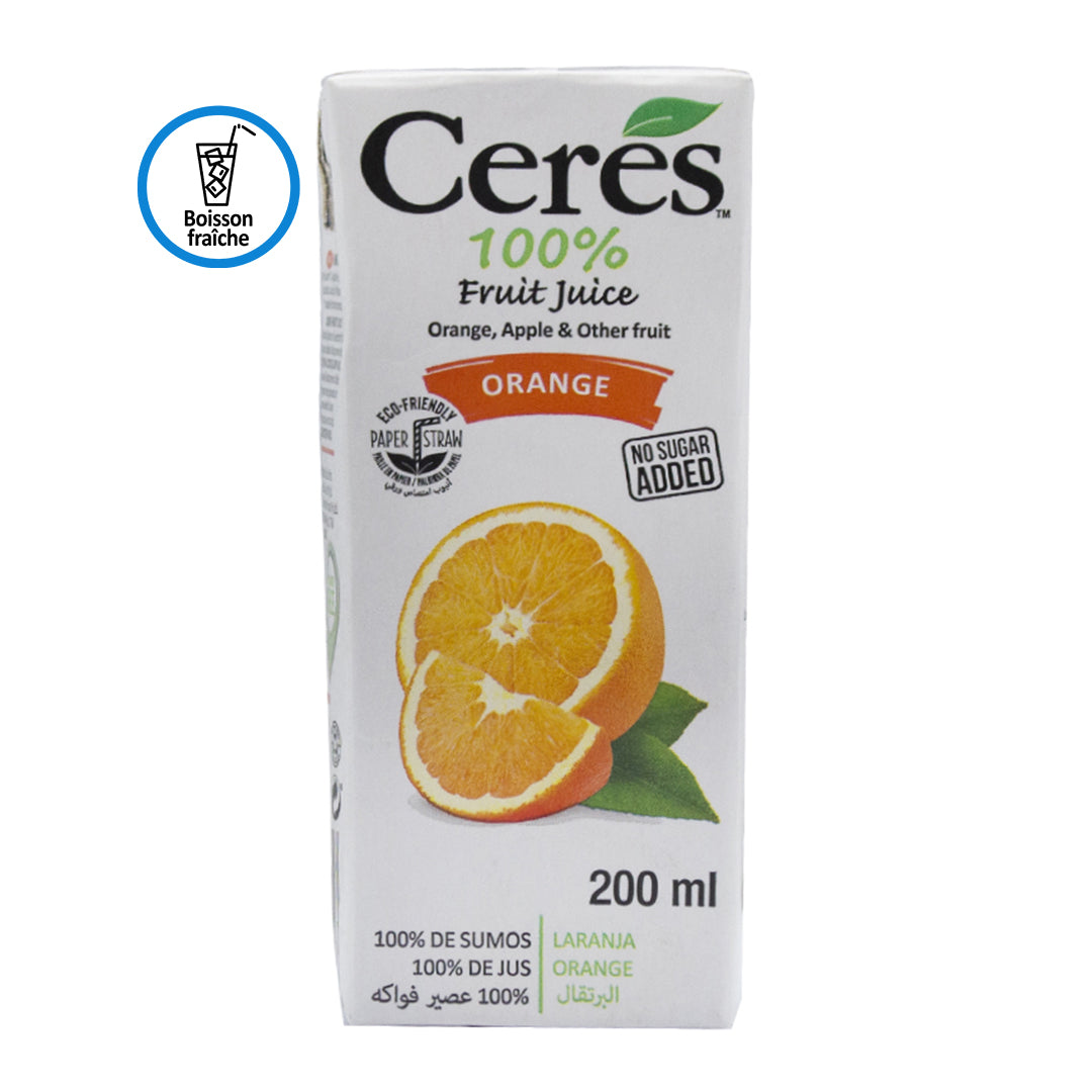 Ceres juice 100% orange fruit juice 200ml