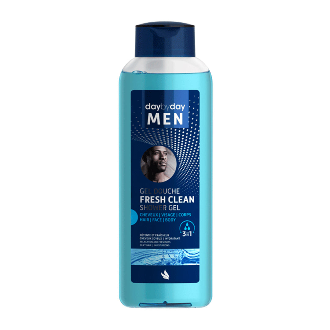 Day by day fresh clean shower gel for men hair face and body 500ml