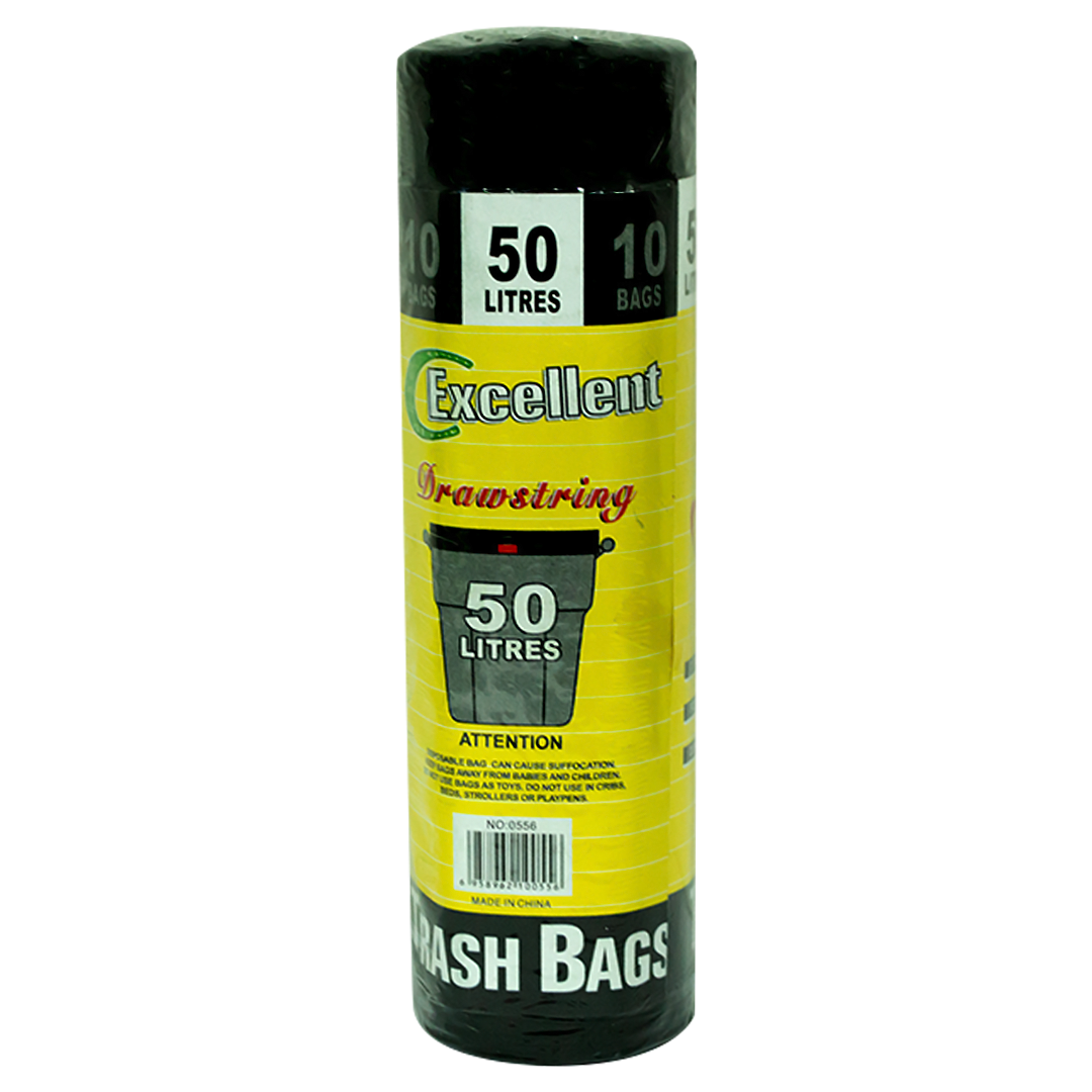 Excellent Garbage Bags 50L 10pcs Model 0556