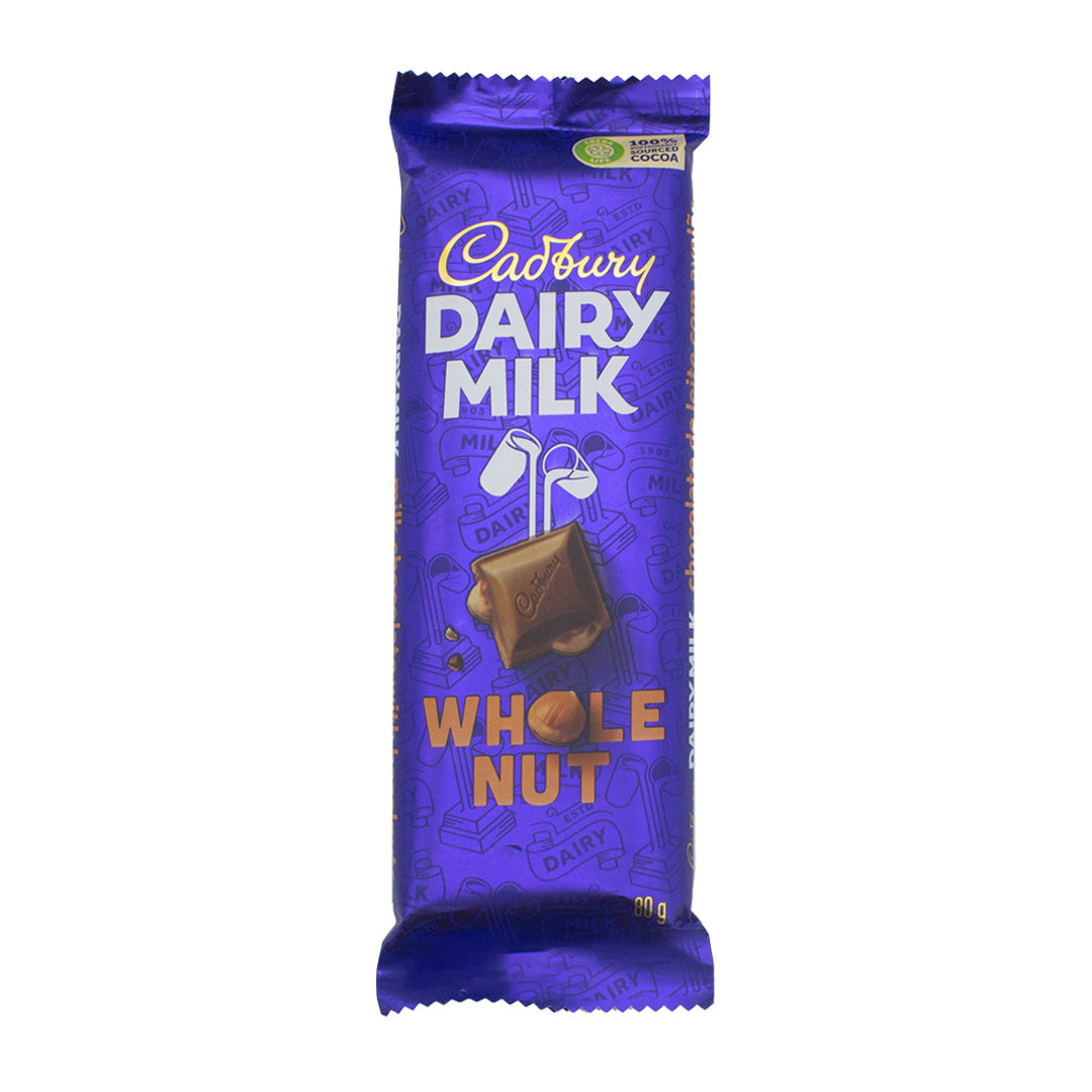 Dairy milk whole nut chocolate 80g
