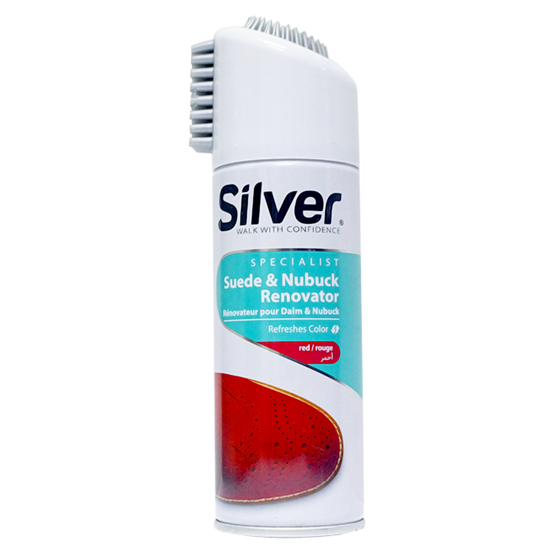 Silver Liquid Shoe Polish Red 200ml