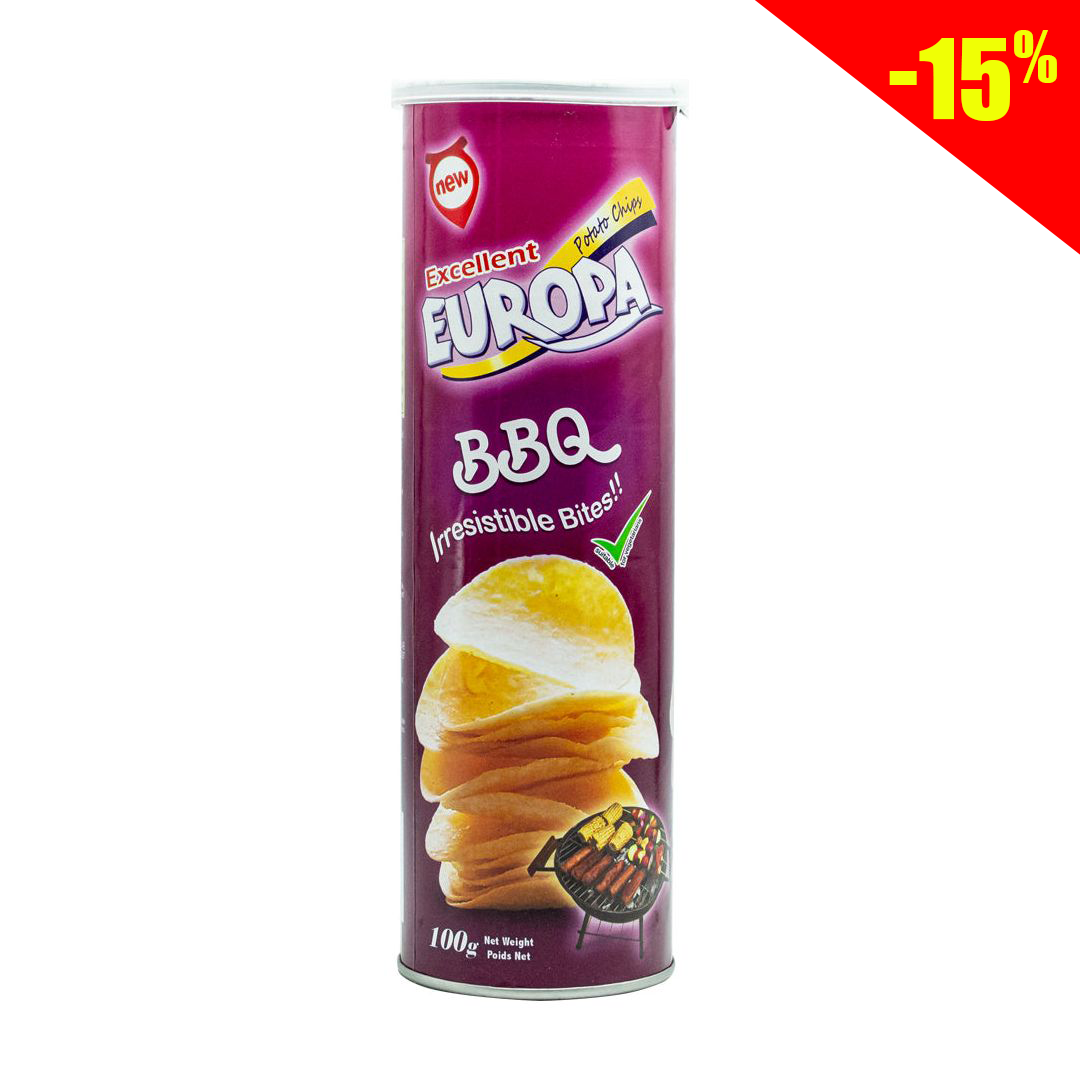 Europa barbecue-flavored potato chips 100g