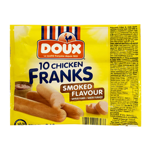 Doux saucisse fumee chicken franks 340g