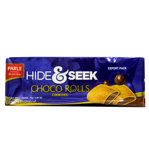 Parle Hide & Seek Choco Rolls biscuits 75g