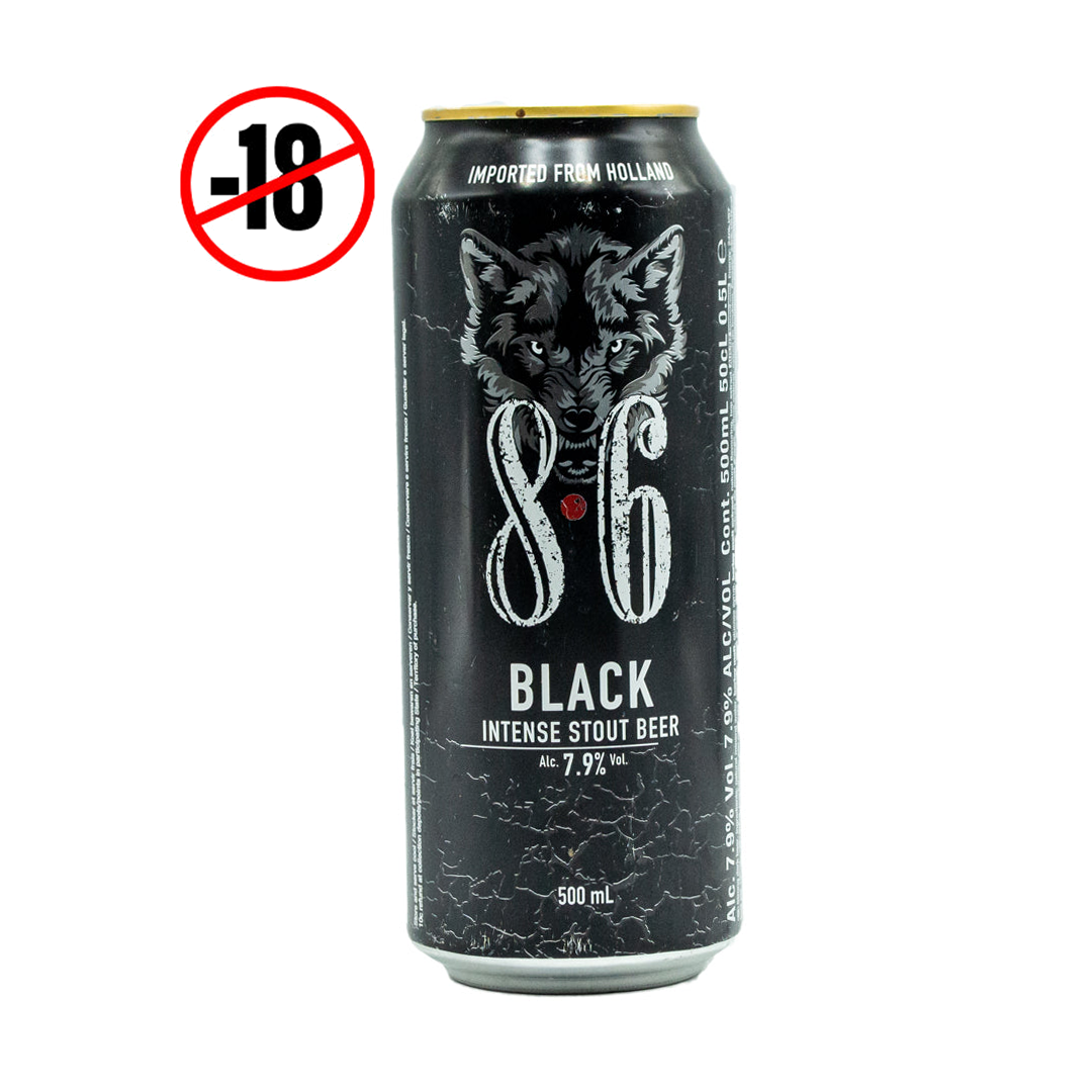 8.6 black beer 7.9% 500ml
