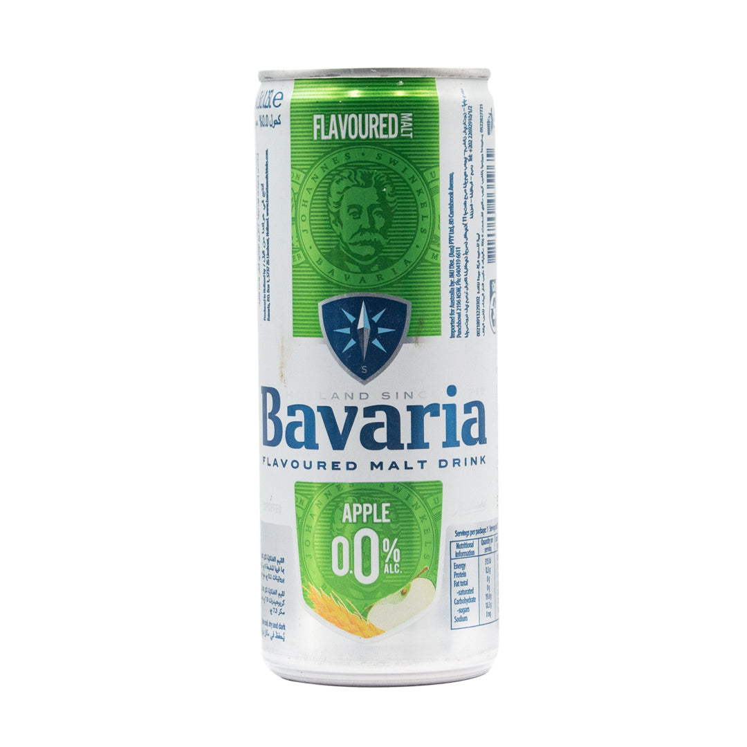 Bavaria non-alcoholic malt drink apple flavor 250ml