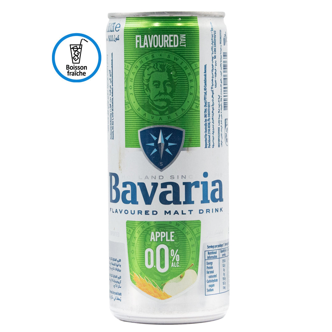 Bavaria non-alcoholic malt drink apple flavor 250ml
