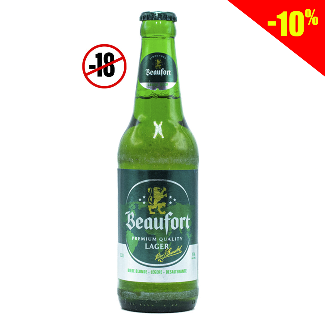Beaufort light blonde beer premium quality 5% 330ml