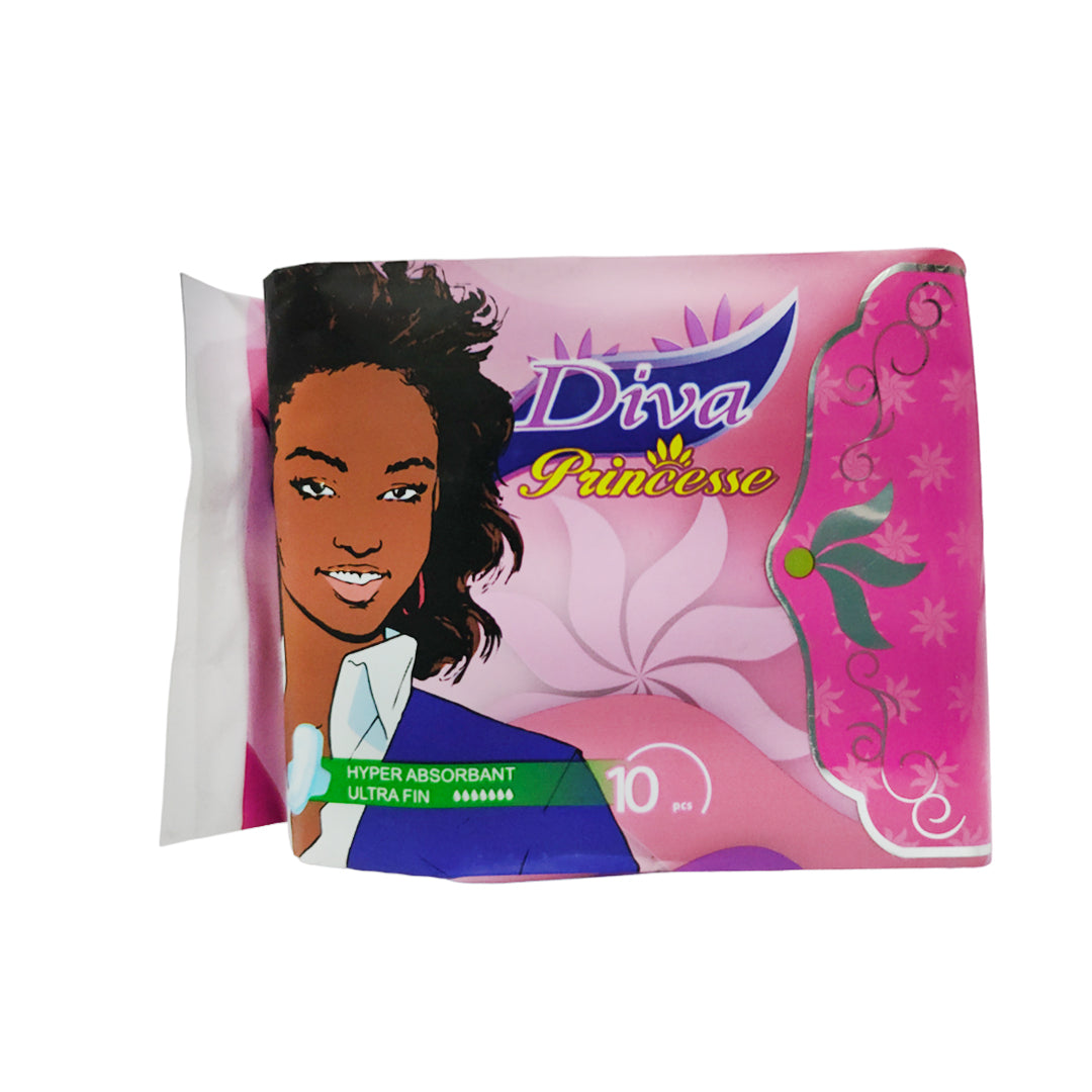 Diva sanitary pads princess ultra-thin super absorbent 10 pieces