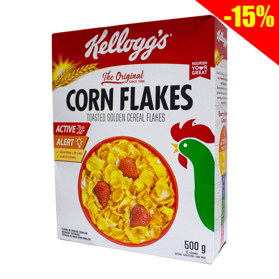 Kellogg's toasted golden cereal flakes 500g