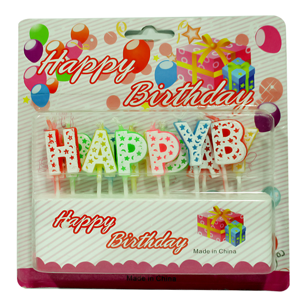 Happy Birthday birthday candle 1pc