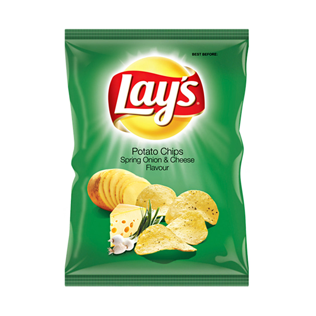 Lay's spring onion and cheese-flavored potato chips 23g