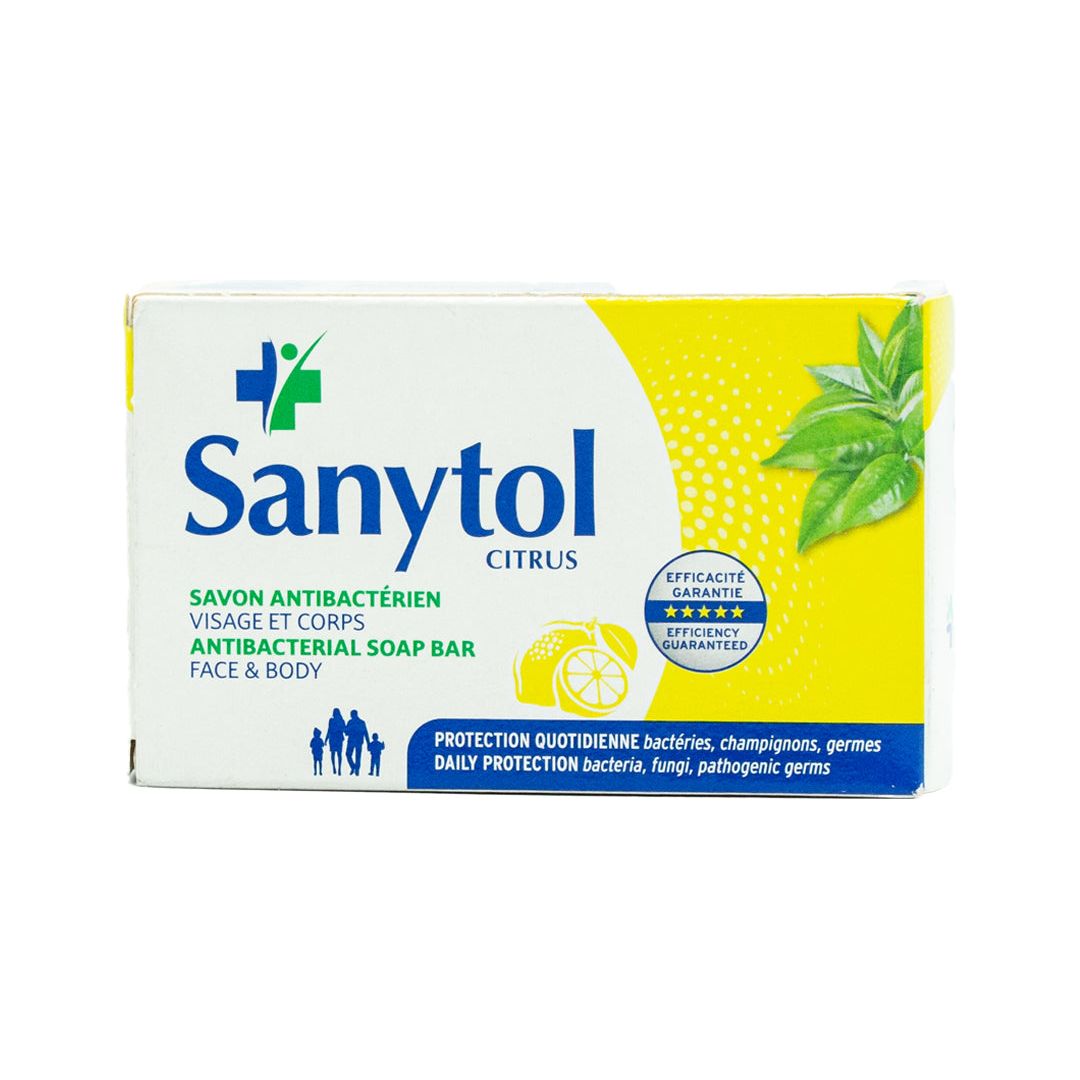 Sanytol antibacterial soap face and body lemon 175g