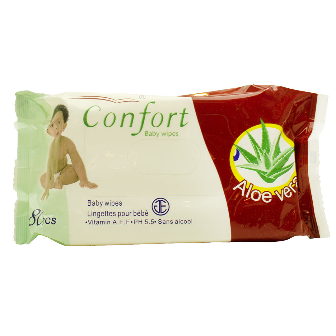 Comfort baby wipes aloe vera alcohol-free 80 pieces