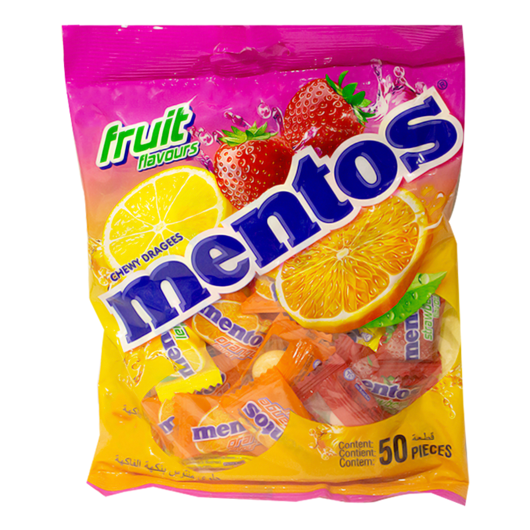 Mentos chewing gum fruit flavors 135g