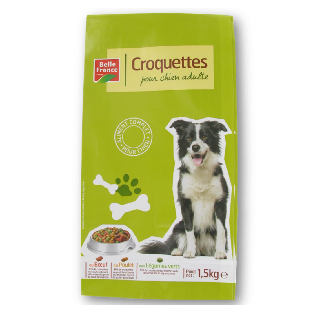 Belle France Dog Croquettes Adult Beef Chicken and Vegetables 1.5kg