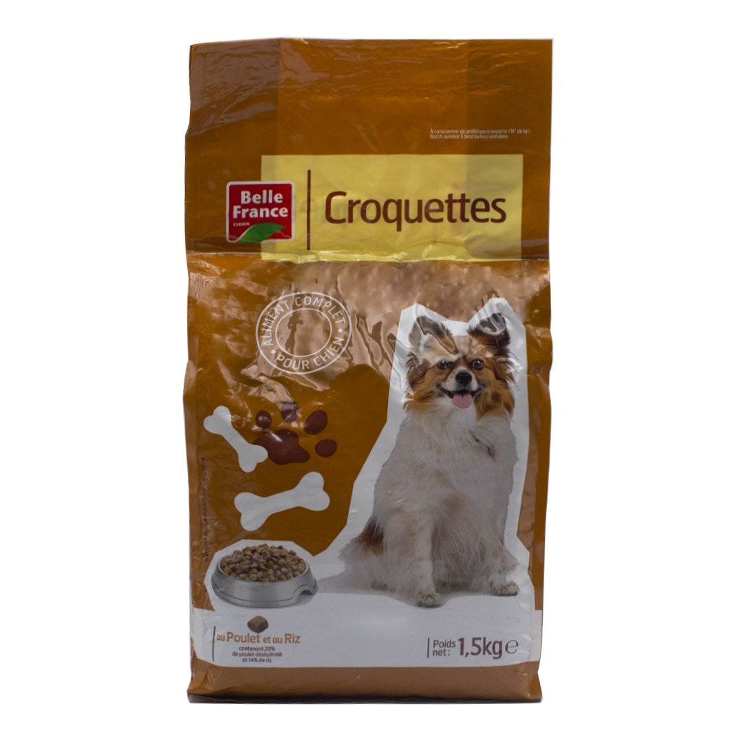 Belle France croquettes for adult dogs with chicken and rice 1.5kg