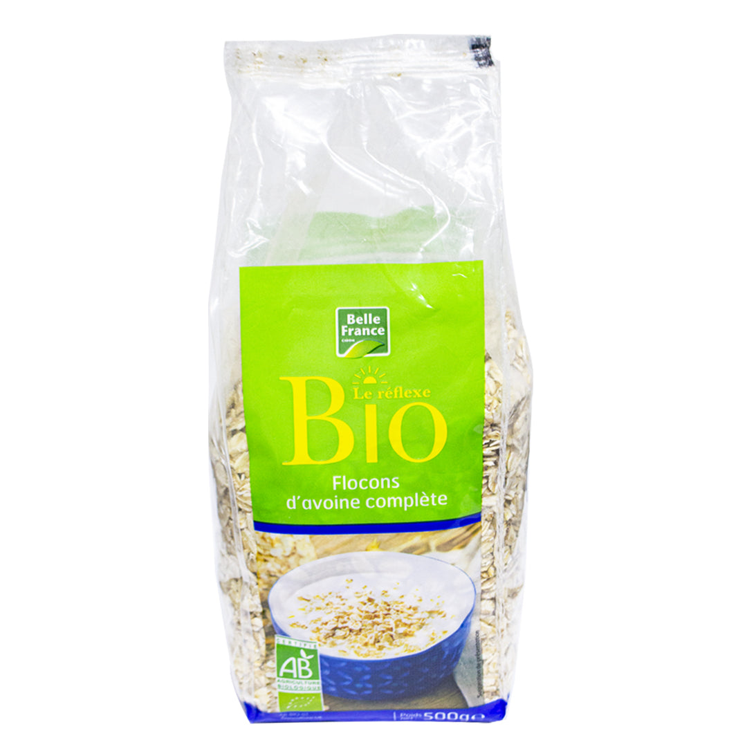 Belle France whole oat flakes bio reflex 500g