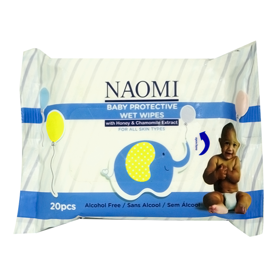 Naomi lingettes bebe miel & camomille 20pcs