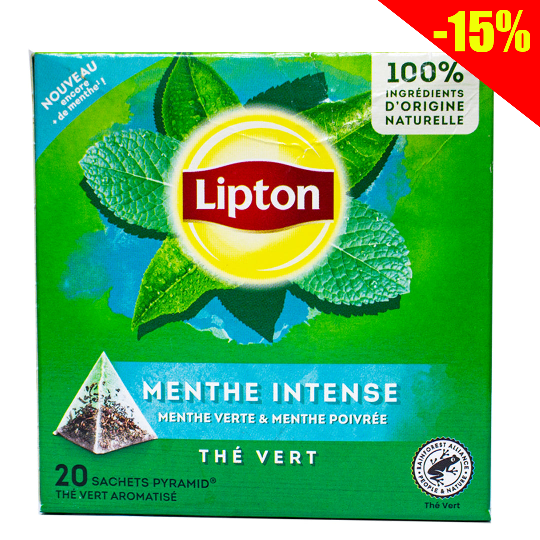 Lipton intense mint green tea 20 sachets 32g