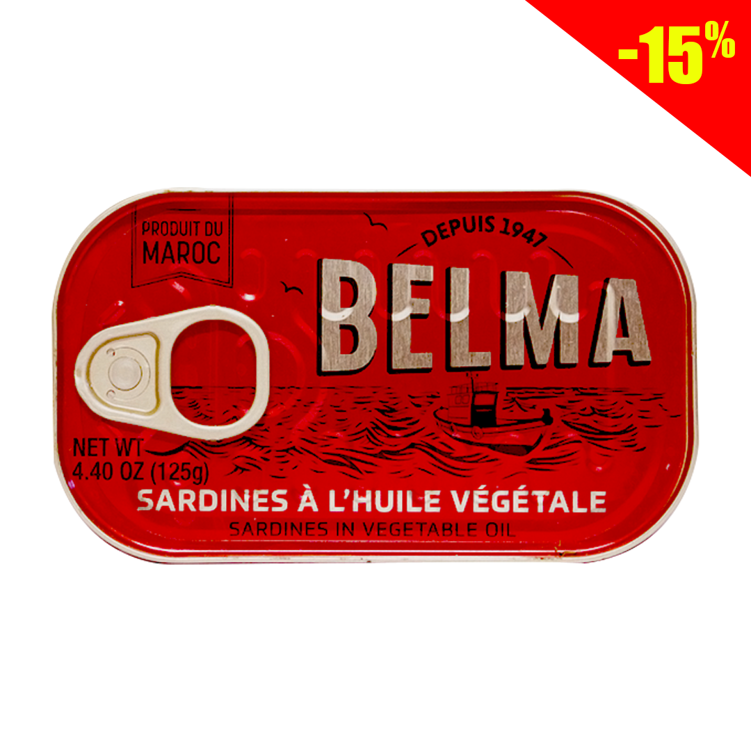 Belma sardines in vegetable oil 125g
