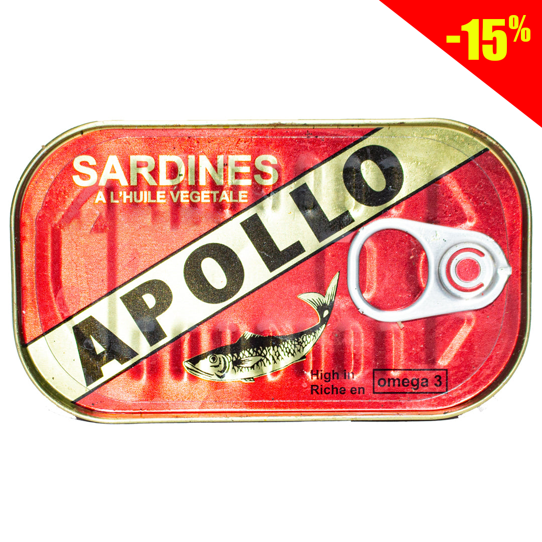 Apollo sardines in vegetable oil rich in omega 3 90g