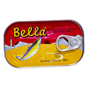 Bella sardines in vegetable oil 125g