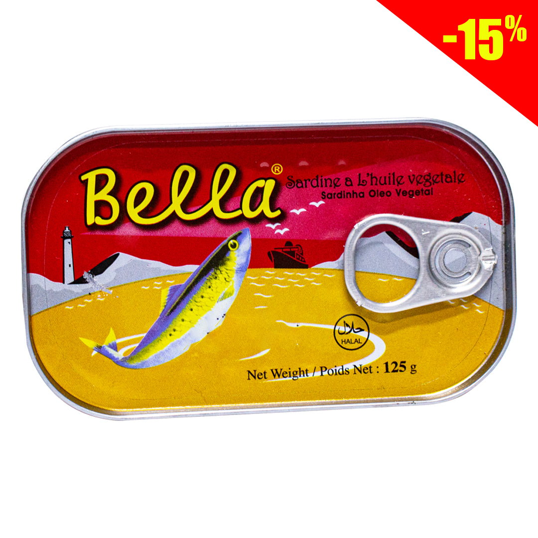 Bella sardines in vegetable oil 125g