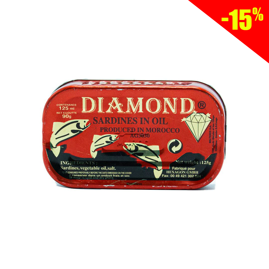 Diamond sardines in oil 125g