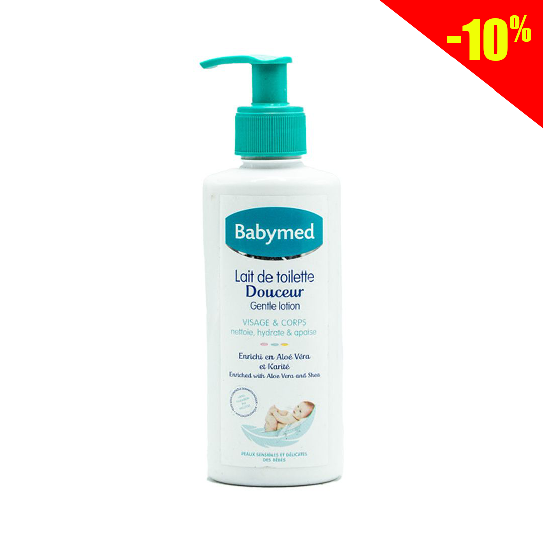 Babymed gentle cleansing milk with aloe vera and shea butter 200ml