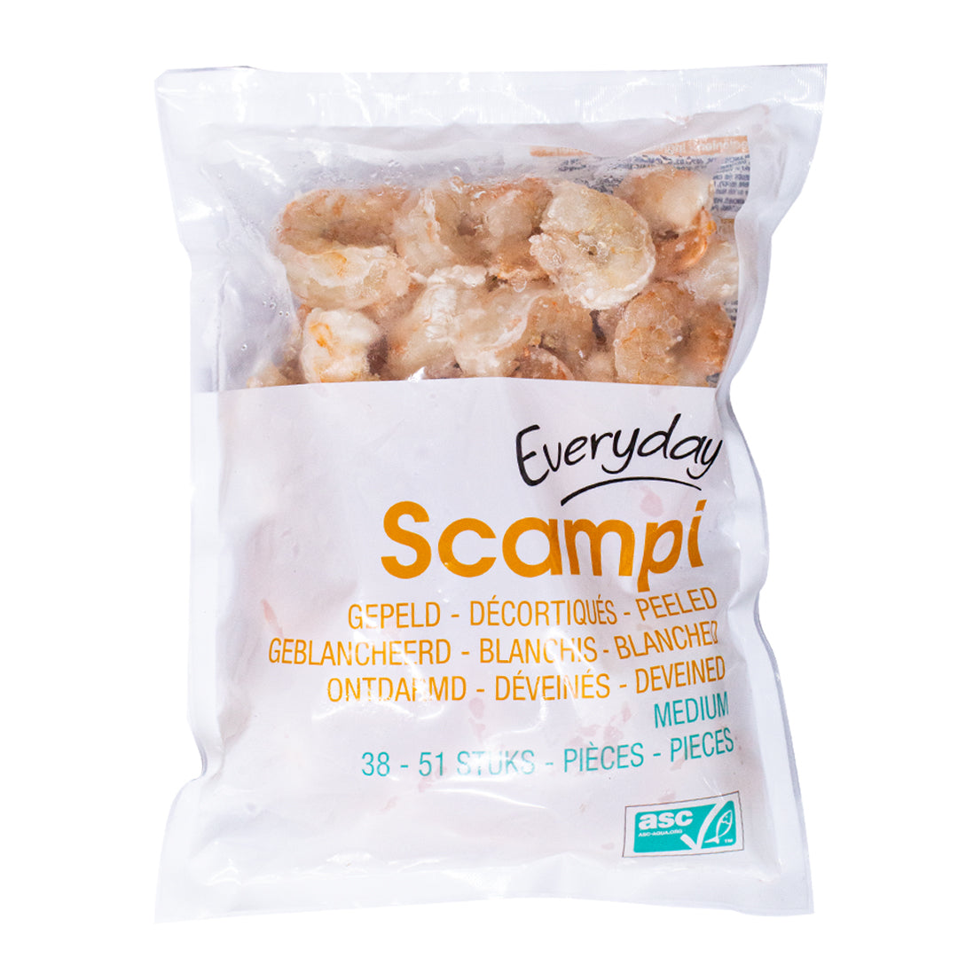 Everyday medium peeled scampi 500g