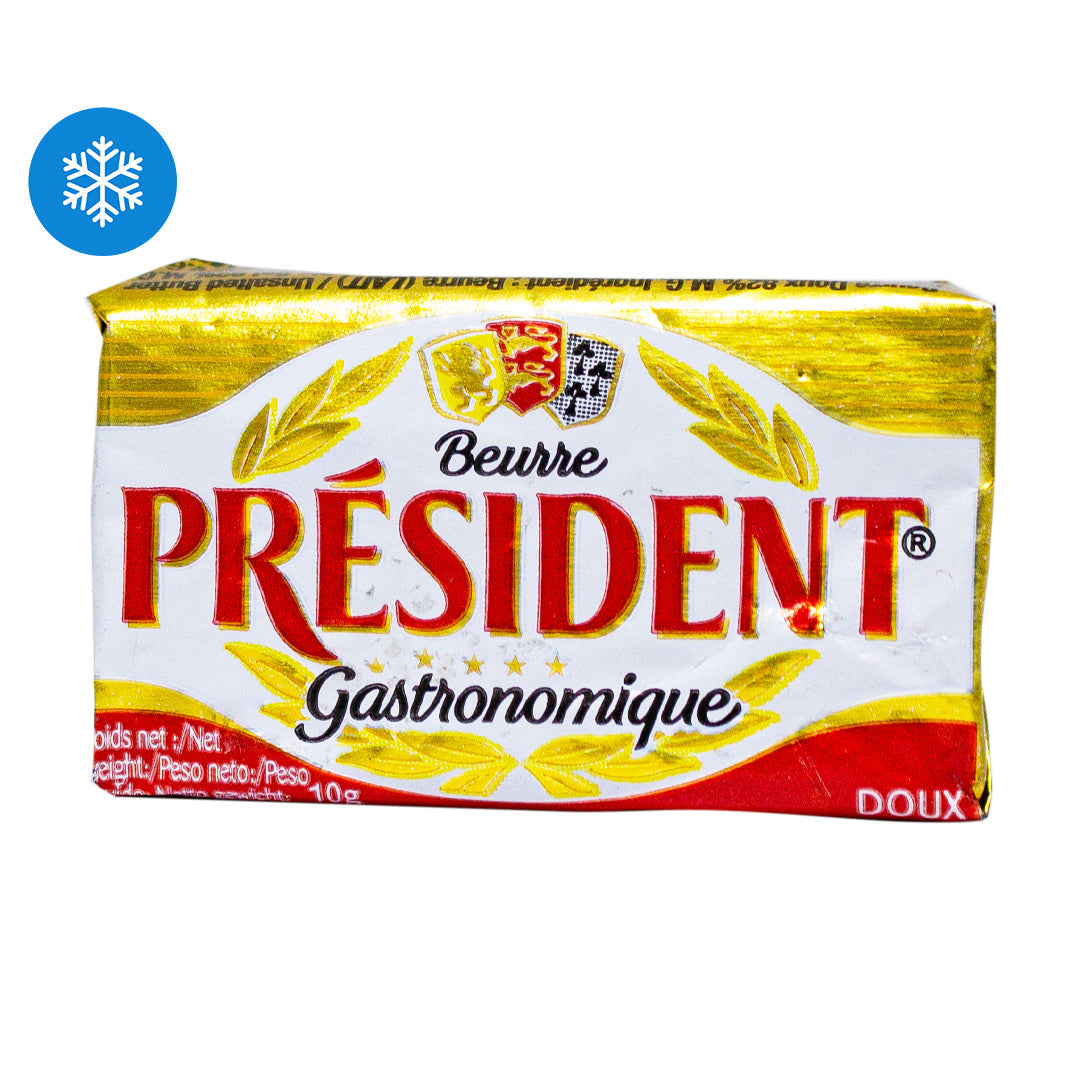 President gourmet unsalted butter 10g