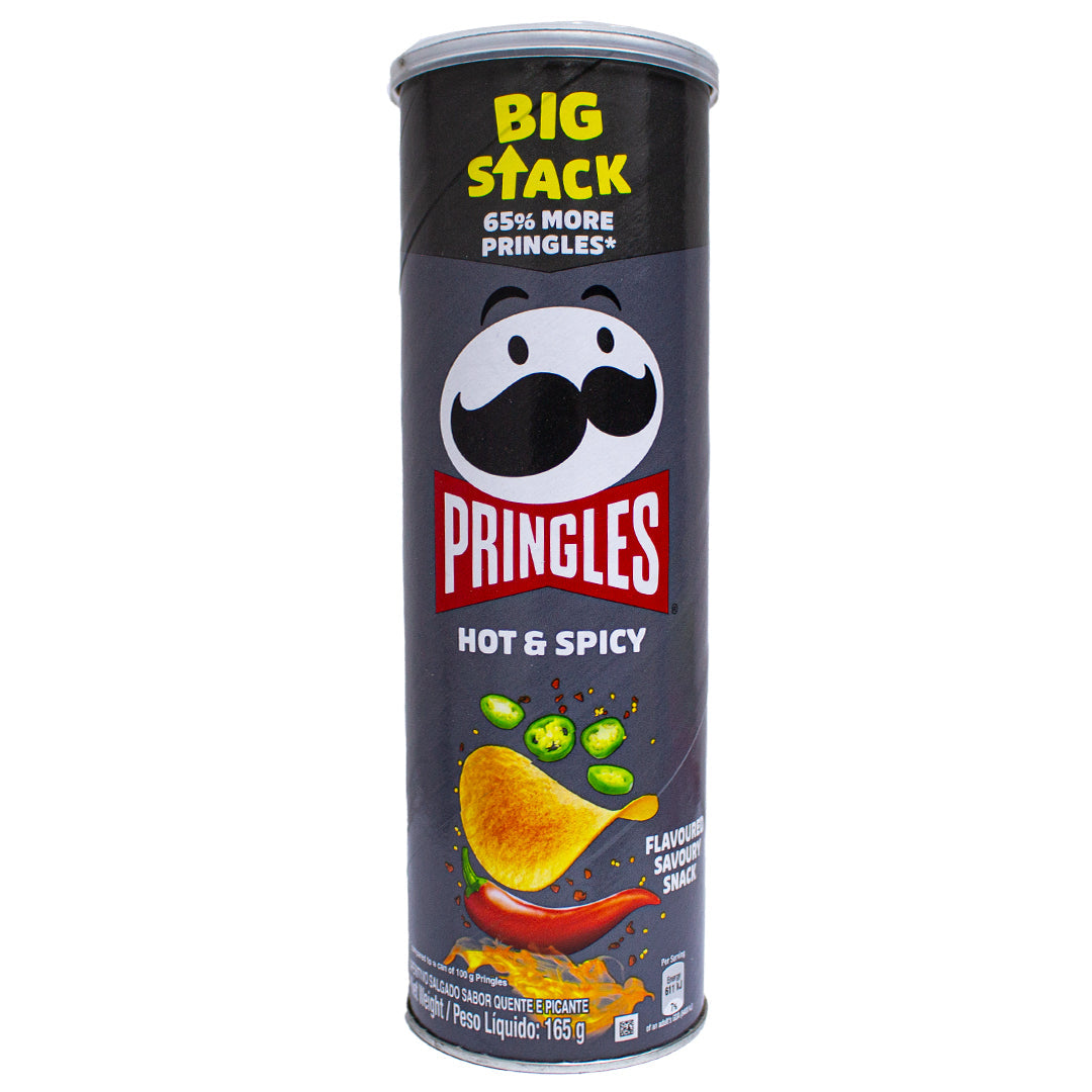 Pringles hot and spicy chips 165g