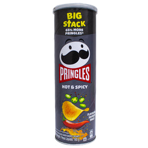 Pringles hot and spicy chips 165g